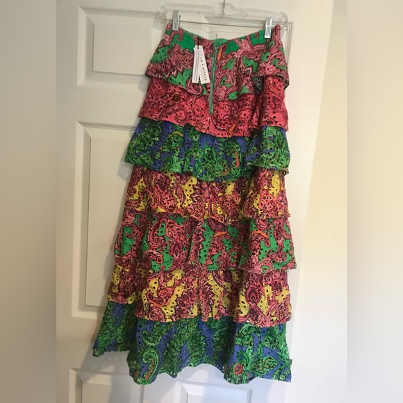 Alice and Olivia Jia Tiered Ruffle skirt - Picture 6 of 8